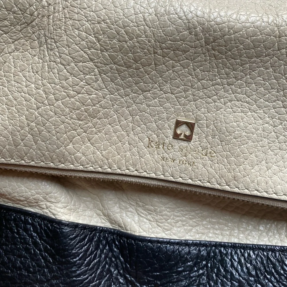 Kate Spade New York| Buttermilk & Black Carmen Southport Avenue Leather